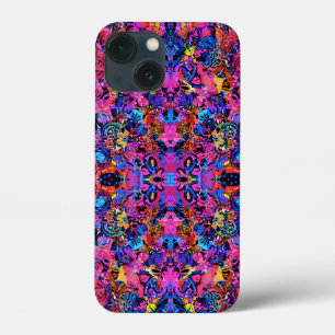 Funda Para iPhone 13 Mini Patrones florales abstractos coloridos lindos