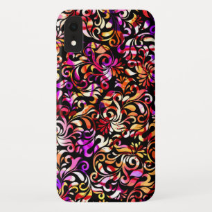 Funda Para iPhone XR Patrones florales coloridos lindos