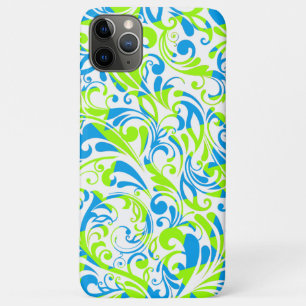 Funda Para iPhone 11 Pro Max Patrones florales mixtos de color verde claro