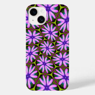 Funda Para iPhone 14 De Case-Mate Patrones margueritas púrpura