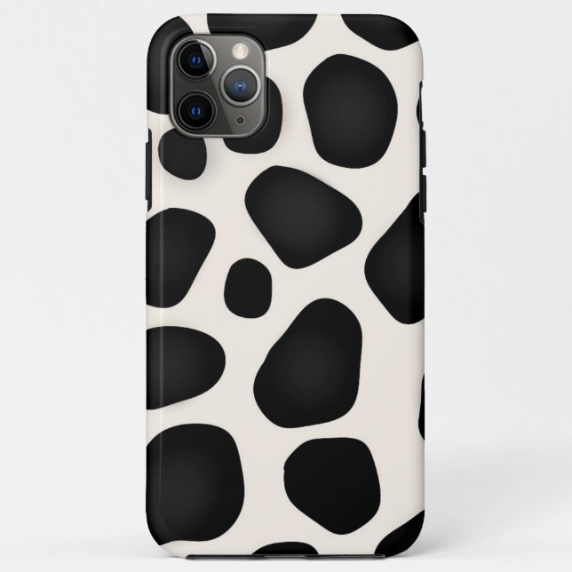 Funda De Case-Mate Para iPhone Patrones negros de diseño moderno (Reverso)