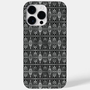 FUNDA PARA iPhone 14 PRO MAX DE Case-Mate PATRONES NEGROS Y DE PLATA ORNADOS