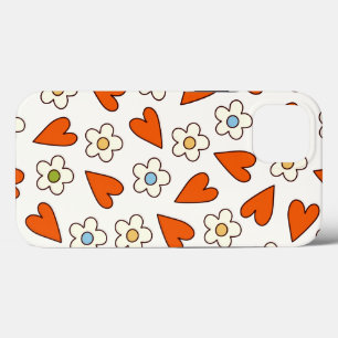 Funda Para iPhone 13 Patrones retro Groovy 70-60-80