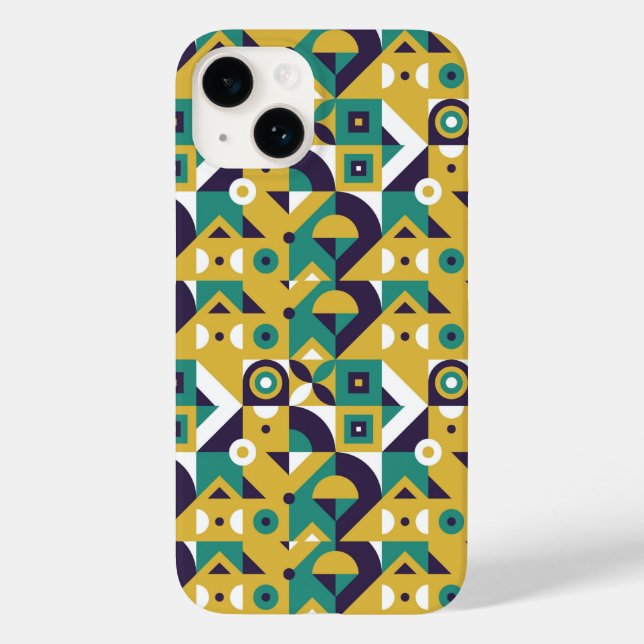 Funda De Case-Mate Para iPhone patrones verdes (Reverso )