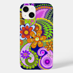 Funda Para iPhone 14 De Case-Mate Patrones y flores de paisley coloridas