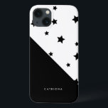 Funda Para iPhone 13 Patten Patten Abtracto Personalizado de Estrellas<br><div class="desc">Estuche moderno para iPad con un patrón de estrellas negras. Este funda de personalizable será perfecto como regalo.</div>