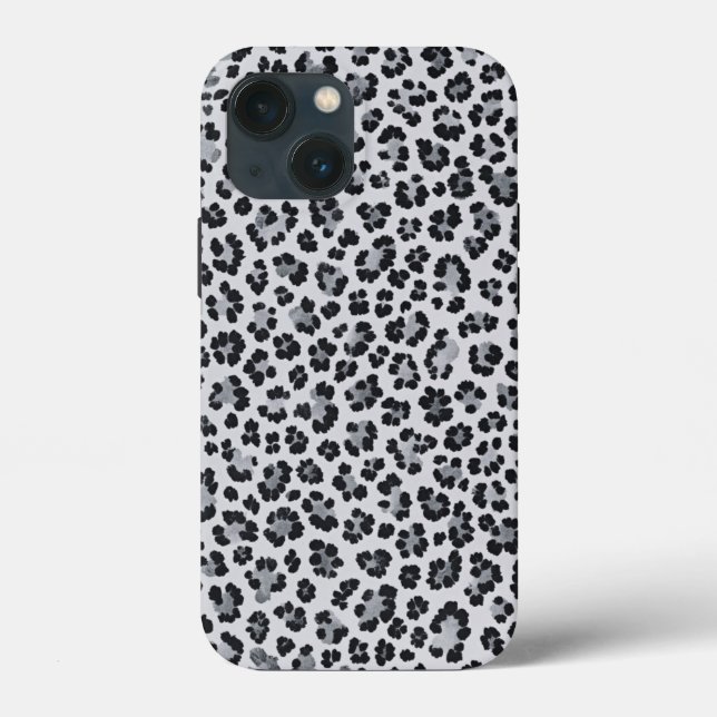 Funda De Case-Mate Para iPhone Pattern Leopard Print Gray (Reverso )