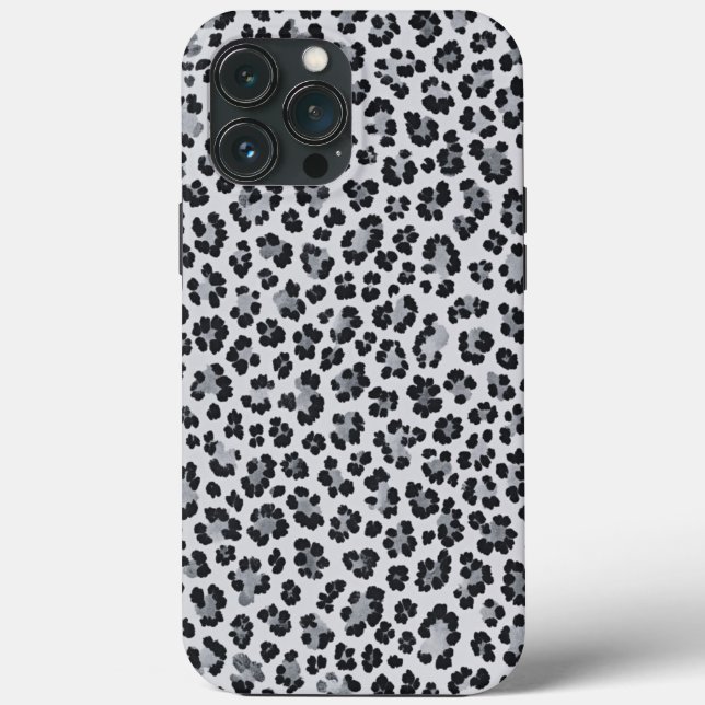 Funda De Case-Mate Para iPhone Pattern Leopard Print Gray (Reverso )