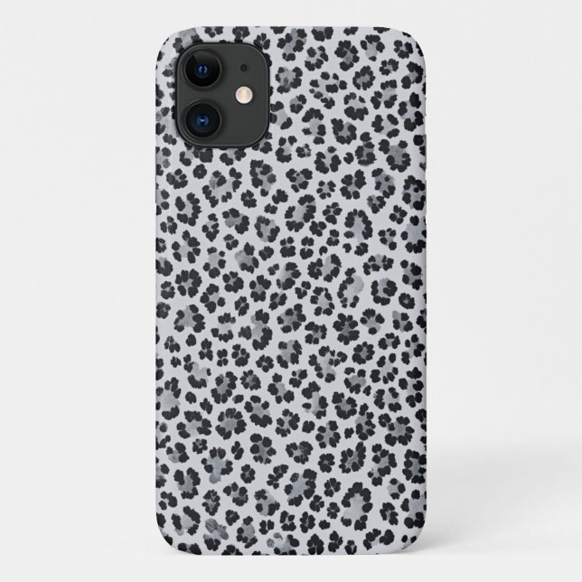 Funda De Case-Mate Para iPhone Pattern Leopard Print Gray (Reverso)