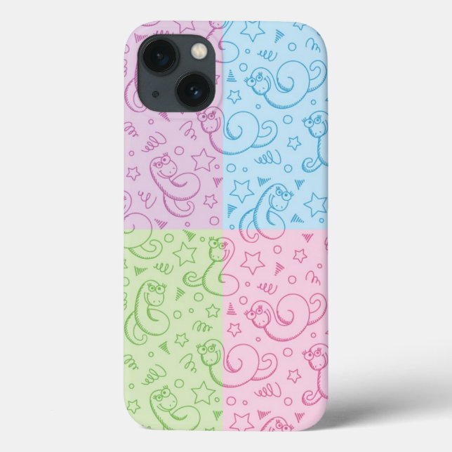 Funda De Case-Mate Para iPhone patterns with snakes (Reverso)