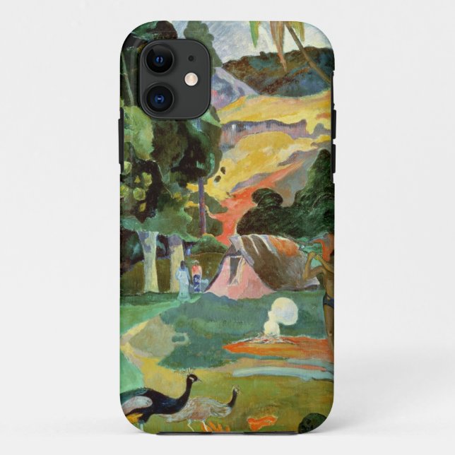 Funda De Case-Mate Para iPhone Paul Gauguin| Matamoe o, Paisaje con pavos reales (Reverso)