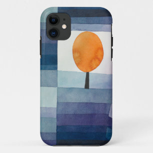 Funda Para iPhone 11 Paul Klee Heraldo de Otoño Azul Moderno Abstracto