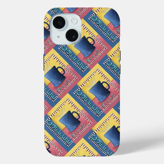 Funda De Case-Mate Para iPhone Pausa de café (Reverso )