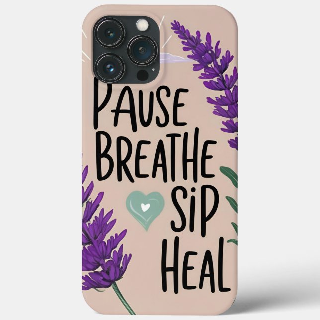 Funda De Case-Mate Para iPhone ✨ Pausar respiración - saborear | Diseño (Reverso )