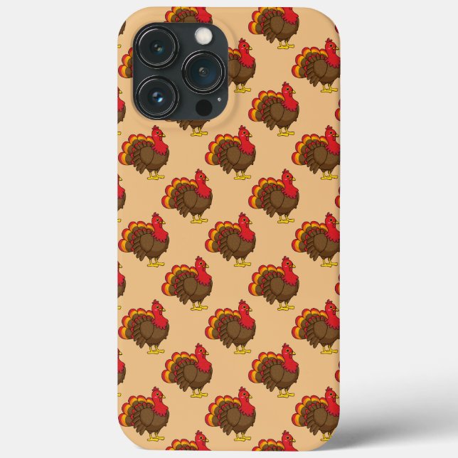 Funda De Case-Mate Para iPhone Pavo de dibujos animados lindo (Reverso )