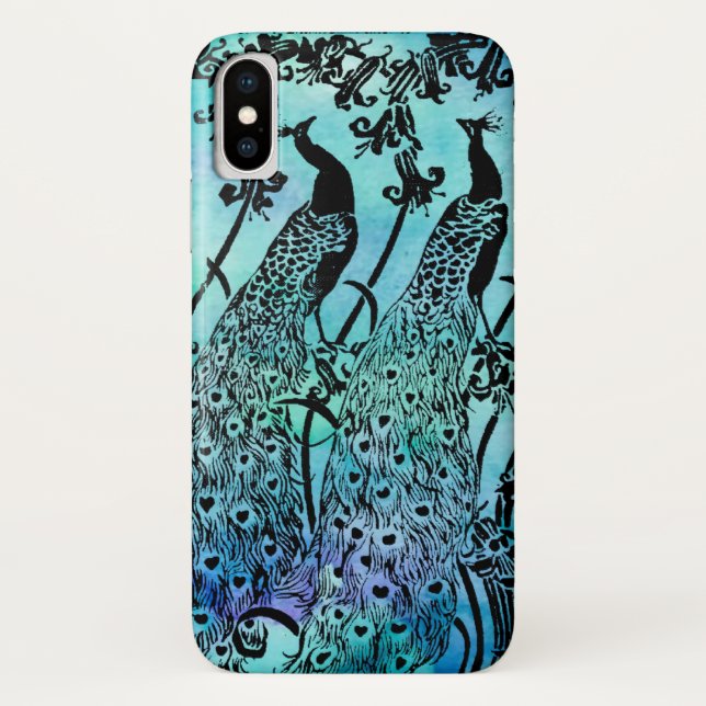 Funda De Case-Mate Para iPhone Pavo real (Reverso)