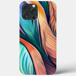 Funda Para iPhone 13 Pro Max Pavo real abstracto