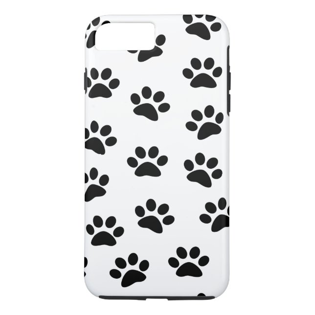 Funda De Case-Mate Para iPhone PAWPRINTS (impresiones) de la pata del perro de (Reverso)