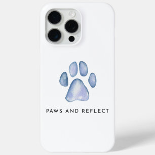 Funda Para iPhone 15 Pro Max Paws y Reflejo de la estética Mascota divertida de