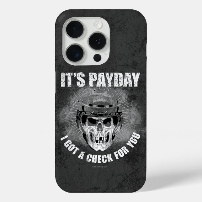 Funda De Case-Mate Para iPhone Payday de hockey (Reverso )