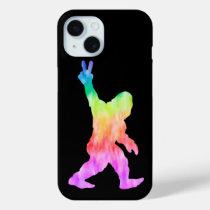 Funda Para iPhone 15 Paz Amor Bigfoot