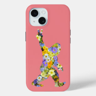 Funda Para iPhone 15 Paz Amor Floral Pie Grande