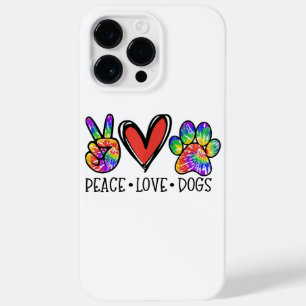 Funda Para iPhone 14 Pro Max De Case-Mate Paz Amor Perros Paws Tie Dye Rescate Animal Arcoir