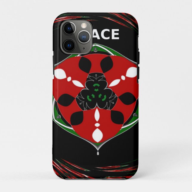 Funda De Case-Mate Para iPhone "Paz: con Escudo Emblema" (Reverso)