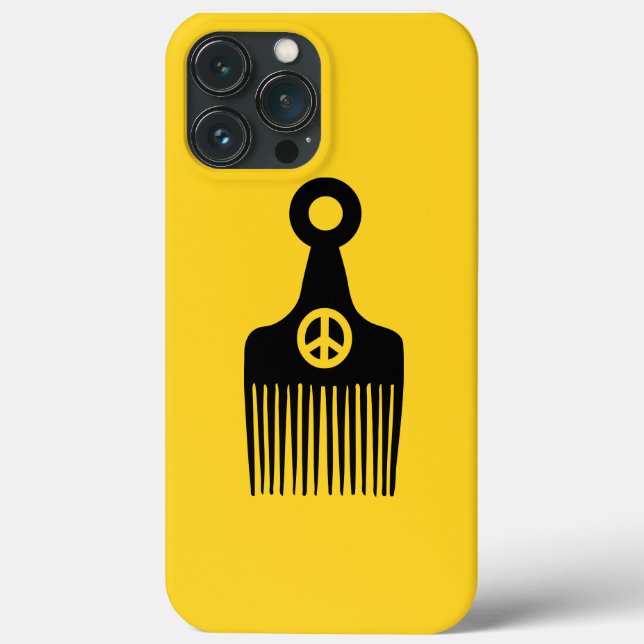 Funda De Case-Mate Para iPhone Paz de afro-pelo (Reverso )
