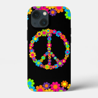 Funda Para iPhone 13 Mini Paz del poder de las flores pop