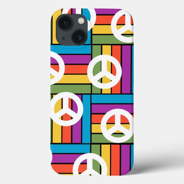 Funda De Case-Mate Para iPhone Paz en los años 1970 (Reverso)