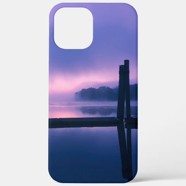 Funda De Case-Mate Para iPhone Paz N Serenidad-Purple N Reflexión Rosa Sunrise (Reverso )