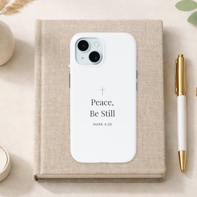 Funda De Case-Mate Para iPhone Peace, Be Still Christian Faith – Mark 4:39 (Subido por el creador)