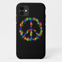 Peace símbolo Flower Power