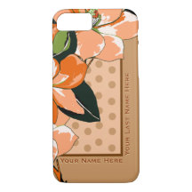 Peachy Azaleas, puntos de Polka + Camel_Personaliz