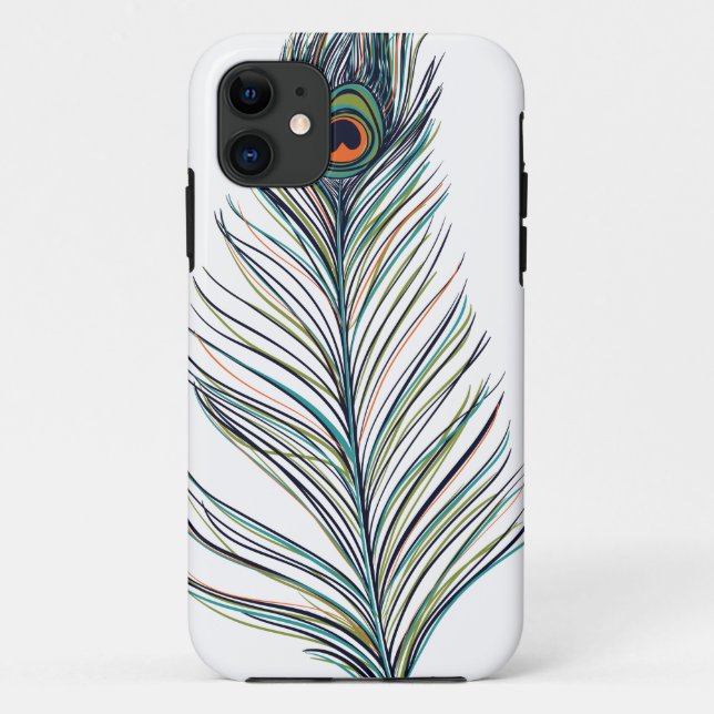 Funda De Case-Mate Para iPhone Peacock Feather (Reverso)