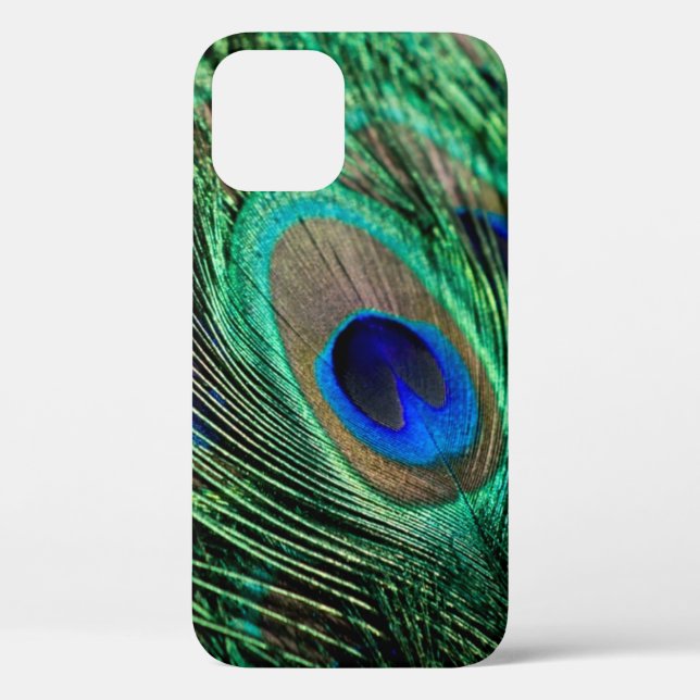 Funda De Case-Mate Para iPhone Peacock Feather Lucky (Reverso )