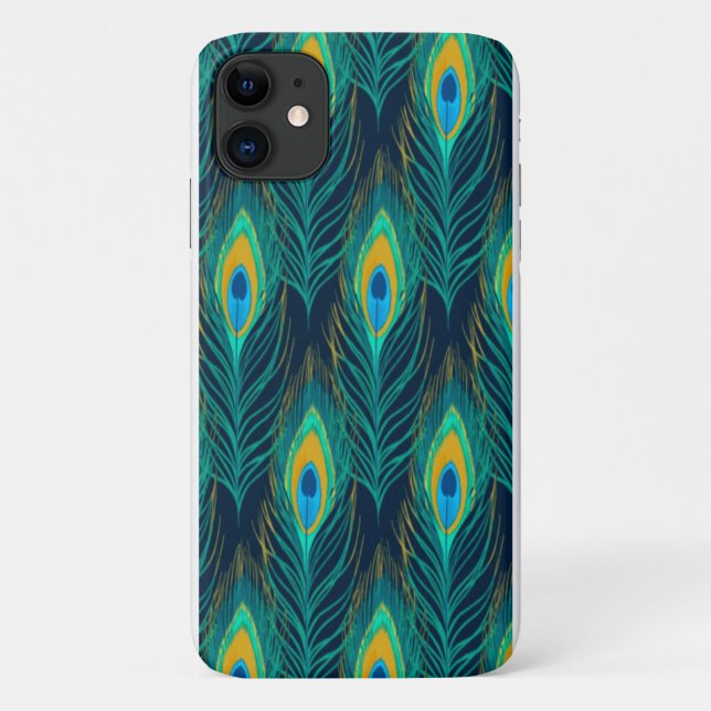Funda De Case-Mate Para iPhone Peacock Feathers (Reverso)