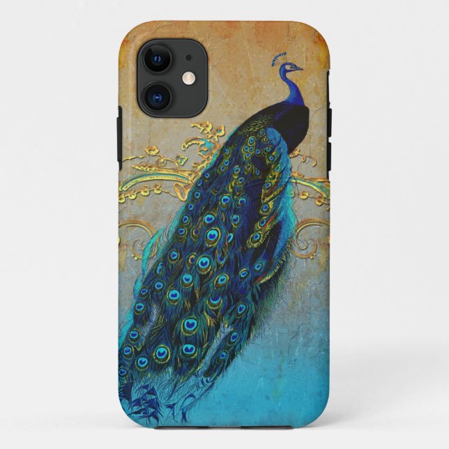 Funda De Case-Mate Para iPhone Peacock y Filigré (Reverso)
