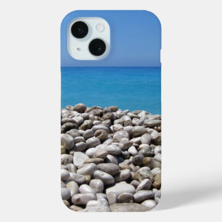 Funda Para iPhone 15 Pebbles y mar