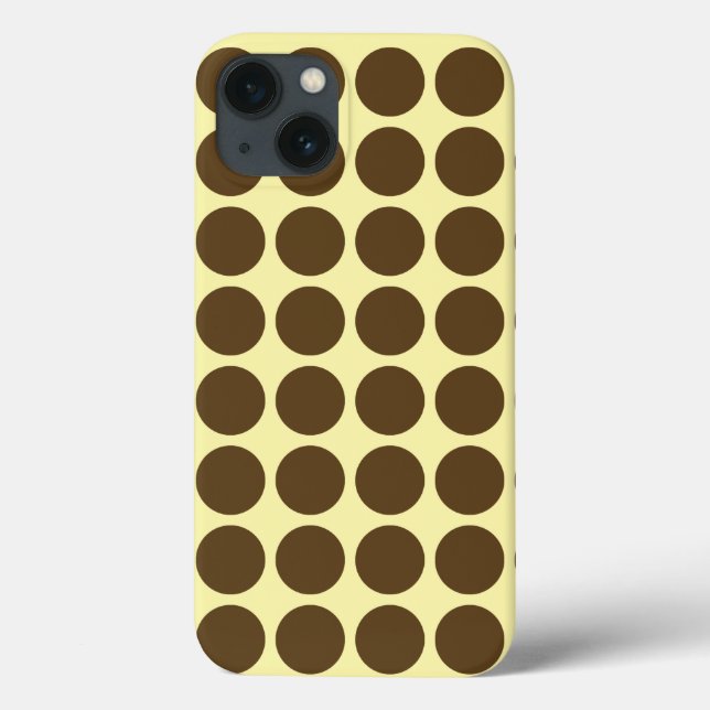Funda De Case-Mate Para iPhone Pecan Cream Neutral Dots (Reverso)