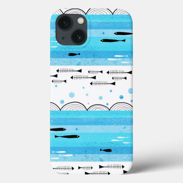 Funda De Case-Mate Para iPhone Peces en el mar (Reverso)