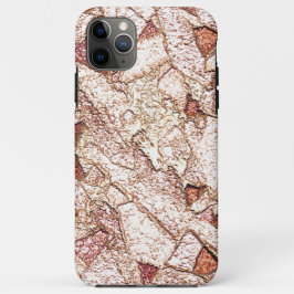 Funda Para iPhone 11 Pro Max Pedra áspera em marrom claro cremoso