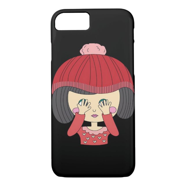 Funda De Case-Mate Para iPhone Peekaboo Chica Sloth Design (Reverso)