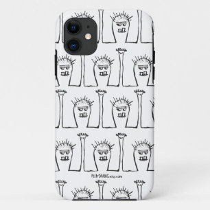 Funda Para iPhone 11 ¿Peety dibuja - cuál está para arriba, chocolat