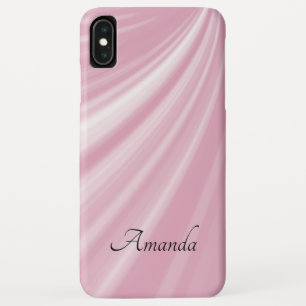 Funda Para iPhone XS Max Pega elegante y elegante personalizada Rosa rosa p