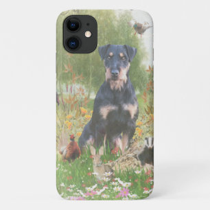 Funda Para iPhone 11 Pegatina Pape de German Hunting Terrier (Jagdterri