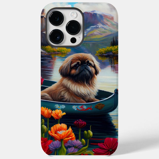 Funda De Case-Mate Para iPhone Pekingese en un remo: Una aventura escénica (Reverso )