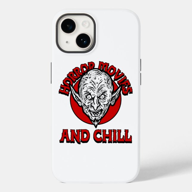 Funda De Case-Mate Para iPhone Películas De Horror Y Chill (Reverso )