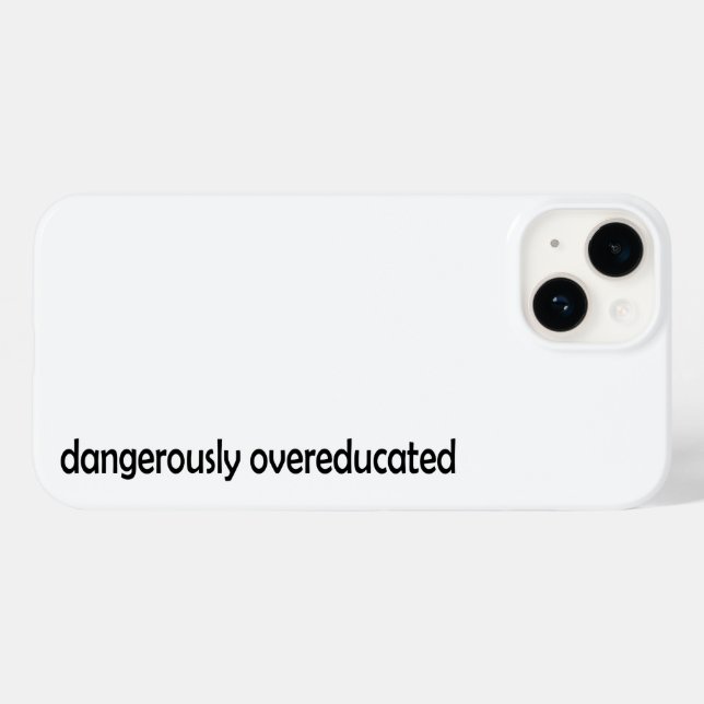 Funda De Case-Mate Para iPhone Peligrosamente Sobreaducado (Reverso  (Horizontal))